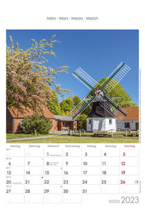 Niedersachsen und Bremen 2023 - Bild-Kalender 23,7x34 cm - Regional-Kalender - Wandkalender - mit Platz für Notizen - Alpha Edition