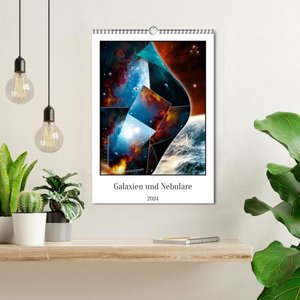 Galaxien und Nebulare (Wandkalender 2024 DIN A3 hoch), CALVENDO Monatskalender