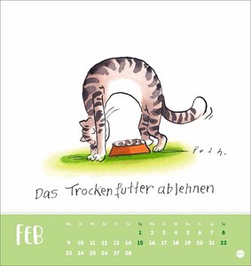 Puth Yoga für die Katz Postkartenkalender 2026