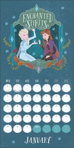 Die Eiskönigin 2 Broschurkalender 2024. Olaf, Elsa und ihre Freunde in einem praktischen Kalender mit Platz für Termine und coolen Bildern aus dem Film. Wandplaner für Eisprinzessinnen!