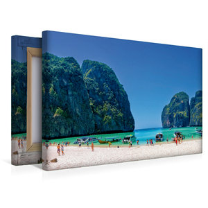 Premium Textil-Leinwand 45 cm x 30 cm quer Maya Bay, Thailand