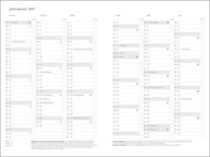 Diario Wochen-Kalenderbuch A6, schwarz Kalender 2022