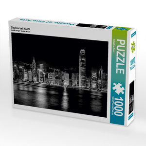 CALVENDO Puzzle Skyline bei Nacht 1000 Teile Puzzle quer