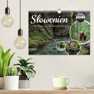 Slowenien - Wilde Bären und zauberhafte Natur (Wandkalender 2024 DIN A4 quer), CALVENDO Monatskalender