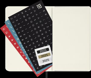 Moleskine 12 Monate Monats Notizkalender 2025, Pocket/A6
