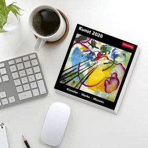 Kunst Tagesabreißkalender 2026 - Kulturkalender - Künstler, Werke, Museen