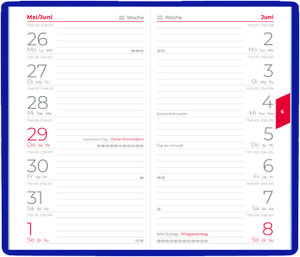 Taschenplaner lila 2025 - Bürokalender 9,5x16 cm - 64 Seiten - 1 Woche auf 1 Seite - separates Adressheft - faltbar - Notizheft - 540-1003