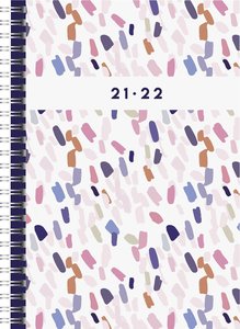 Wochenkalender Confetti, A5,  18 Monate 2021-2022, Grafik-Einband