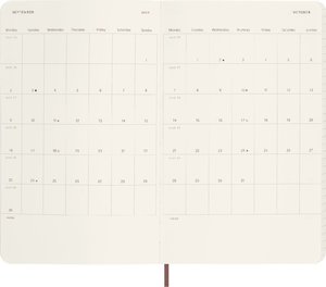 Moleskine 12 Monate Wochen Notizkalender 2024 - Precious & Ethical, Large/A5, Boa Rot