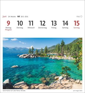 USA Sehnsuchtskalender 2025 - Wochenkalender mit 53 Postkarten