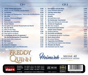 Heimweh - Meine 40 schönsten Lieder Orig., 2 Audio-CDs