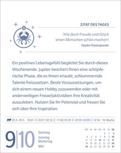 Krebs Sternzeichenkalender 2026