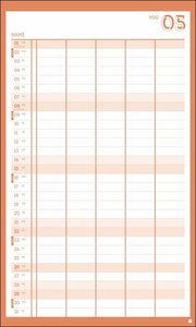 Neon Orange Familienplaner XL Kalender 2022