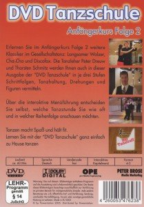 DVD Tanzschule - Anfängerkurs Folge 2, 1 DVD