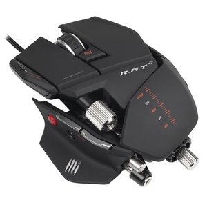 Mad Catz R.A.T. 7 Gaming Maus, 6400 dpi, schwarz-matt