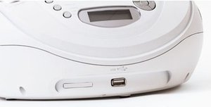 Radio CD-Player CD56USB, Top-Lader, tragbar, weiss