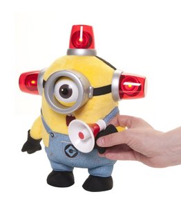 Minions - Bee-Do Fireman, Plüschfigur mit Sound, ca. 25 cm
