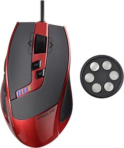 KUDOS RS Gaming Mouse, rot-schwarz