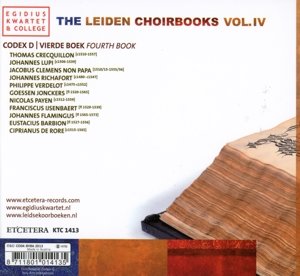 Egidius Quartet/Egidius College: Chorbuch Aus Leiden-Vol.4