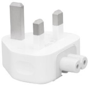 Dual:Charge (Reise-Ladegerät mit 2 USB Anschlüssen [US/EU/UK]) für Apple iPhone/iPad in weiß