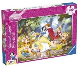Ravensburger 13832 - Disney: Schneewittchen, 100 Teile Glitter Puzzle