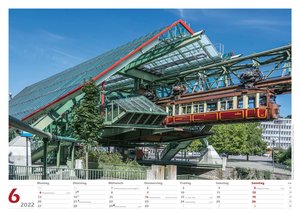 Wuppertaler Schwebebahn 2022 Bildkalender A3 Spiralbindung