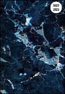 Collegetimer Blue Marble 2022/2023 - Schüler-Kalender A5 (15x21 cm) - Marmor - Day By Day - 352 Seiten - Terminplaner - Notizbuch - Alpha Edition