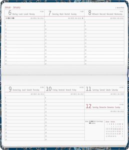Ladytimer Pad Paisley 2025 - Taschen-Kalender 15,6x9 cm - Muster - Weekly - 128 Seiten - Notiz-Buch - Alpha Edition