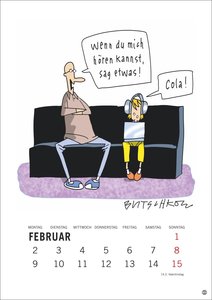 Peter Butschkow: Cartoon-Kracher Halbmonatskalender 2026