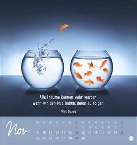 Never give up! Postkartenkalender 2026
