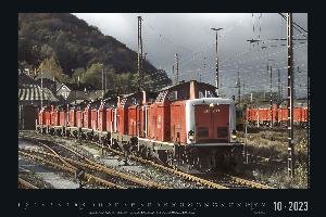 Eisenbahn-Nostalgie 2023 - Bildkalender 49,5x33 cm - Technikkalender - klassische Lokomotiven - Züge - Wandkalender - Wandplaner
