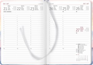 Ladytimer Grande Aquarell 2025 - Taschen-Kalender A5 (15x21 cm) - Leuchtturm - Notiz-Buch - Weekly - 128 Seiten - Alpha Edition