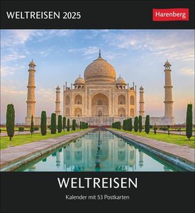 Weltreisen Postkartenkalender 2025