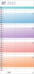 Bunte Wochen Planer für 2 Kalender 2022