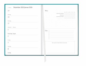 Kalenderbuch A6 blau 2026