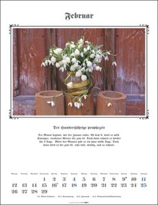Der Hundertjährige Kalender 2024. Monats-Wandkalender mit Bauernregeln und stimmungsvollen Fotos. Naturkalender mit den traditionellen Volksweisheiten zu Wetter und Jahreszeiten