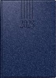 Tageskalender Modell ROMA 1, 2023, Balacron-Einband dunkelblau