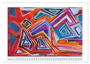Farbverläufe Lieblingsfarbe Bunt (hochwertiger Premium Wandkalender 2024 DIN A2 quer), Kunstdruck in Hochglanz
