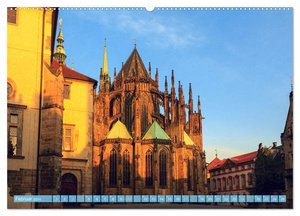 Der Hradschin von Prag (Wandkalender 2024 DIN A2 quer), CALVENDO Monatskalender