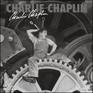 Charlie Chaplin 2023 - Wand-Kalender - Broschüren-Kalender - 30x30 - 30x60 geöffnet