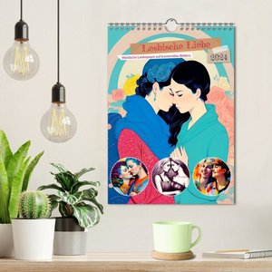Lesbische Liebe (Wandkalender 2024 DIN A4 hoch), CALVENDO Monatskalender