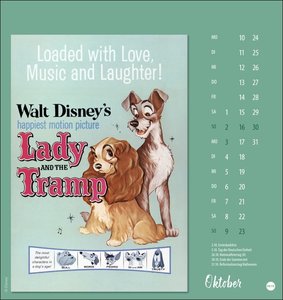 Disney Classic Filmplakate Postkartenkalender 2022