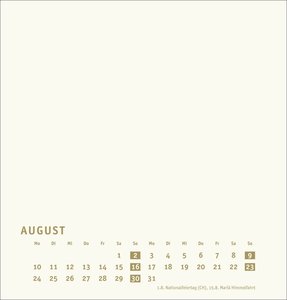 Premium-Bastelkalender gold mittel 2026