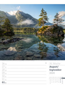 Poetische Landschaften - Wochenplaner Kalender 2024