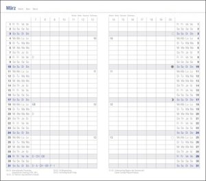 Leporello Kalender 2024. Schwarzer Terminkalender 2024. Kalender mit herausnehmbarem Adressbuch und hochwertiger Kunststoffhülle. Viersprachiger Taschenkalender zum Planen von Terminen.