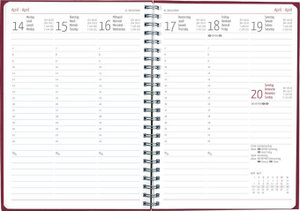 Alpha Edition - Wochenplaner Nature Line Flower 2025 Taschenkalender, 15x21cm, Kalender mit 128 Seiten, Notizbereich, Adressteil, Monatsübersicht und internationales Kalendarium