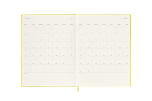 Moleskine 12 Monate Wochen Notizkalender - Color 2023 XL, Strohgelb
