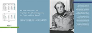 Der literarische Tischplaner  2026 - Wochenkalender mit Zitaten und Biografien ausgewählter Autorinnen und Autoren