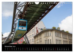 Die Wuppertaler Schwebebahn (Wandkalender 2024 DIN A4 quer), CALVENDO Monatskalender