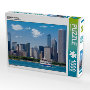 CALVENDO Puzzle CHICAGO Skyline 1000 Teile Puzzle quer